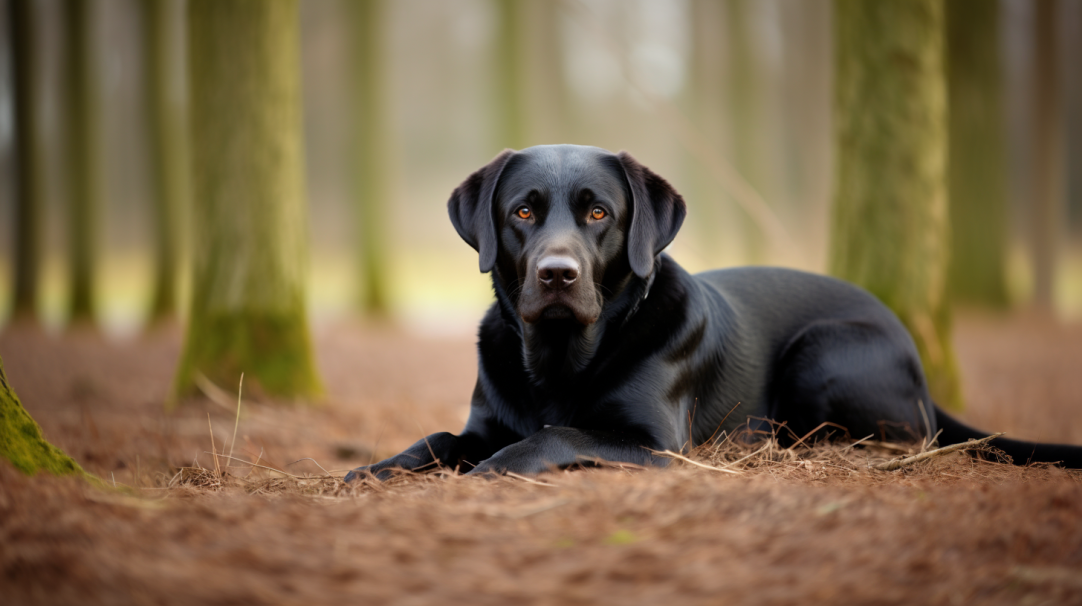 czarny labrador