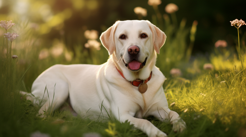 jasnokremowy labrador