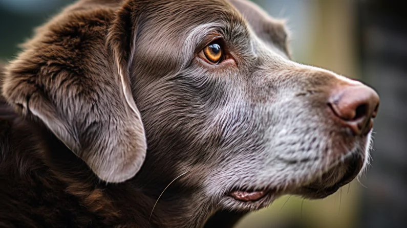 starzejący się labrador