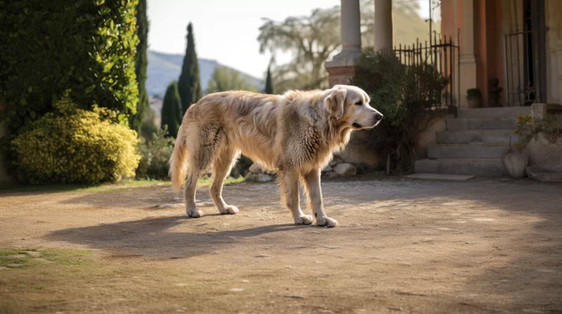 Stary Golden retriever