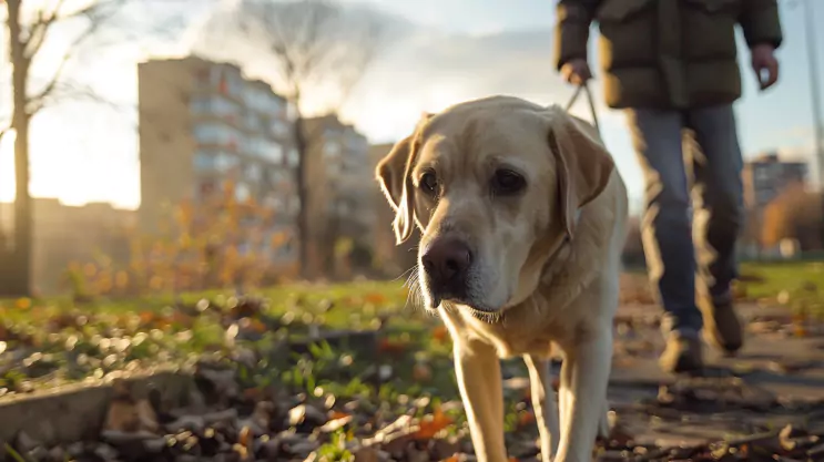 labrador w parku