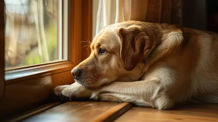 samotny labrador