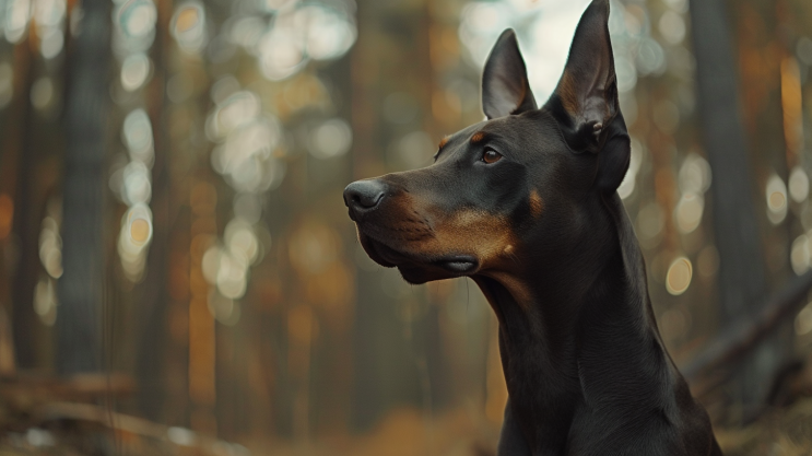 doberman pies stróżujący