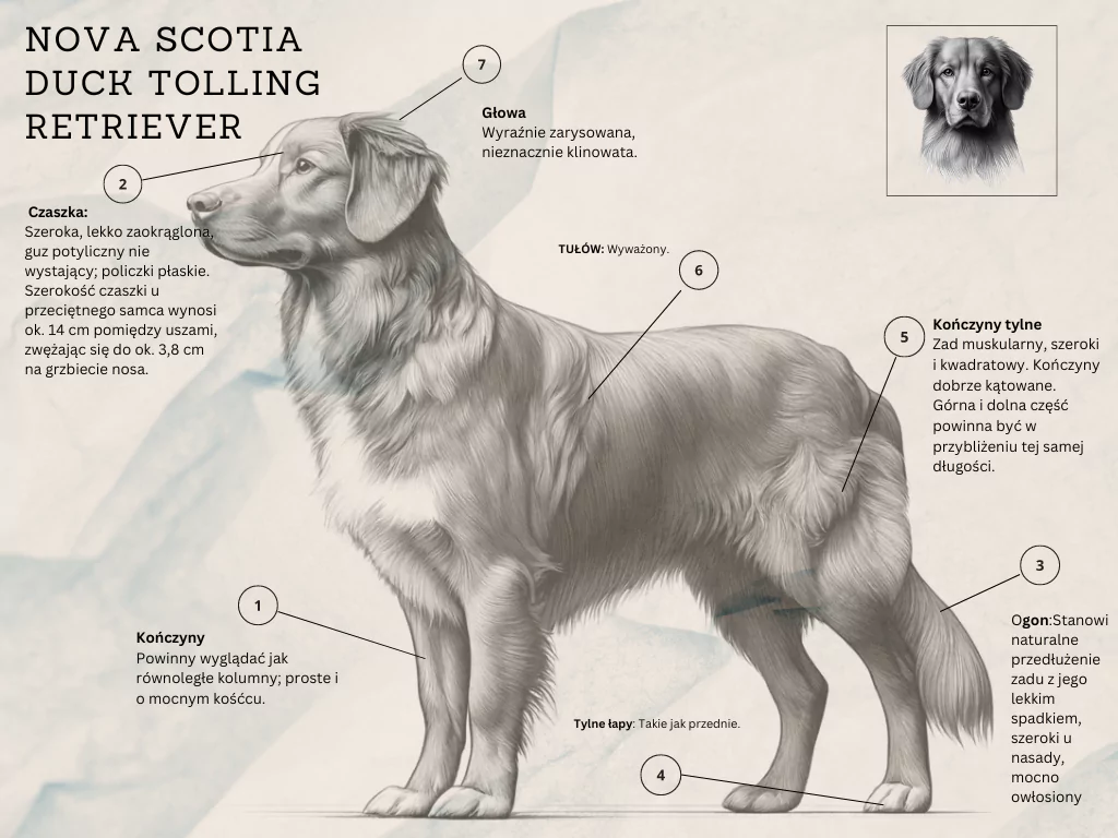 Retriever z Nowej Szkocji – wzorzec rasy + ilustracje i opis