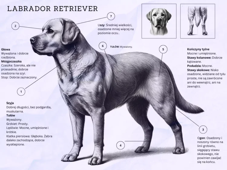 labrador retriever wzorzec rasy