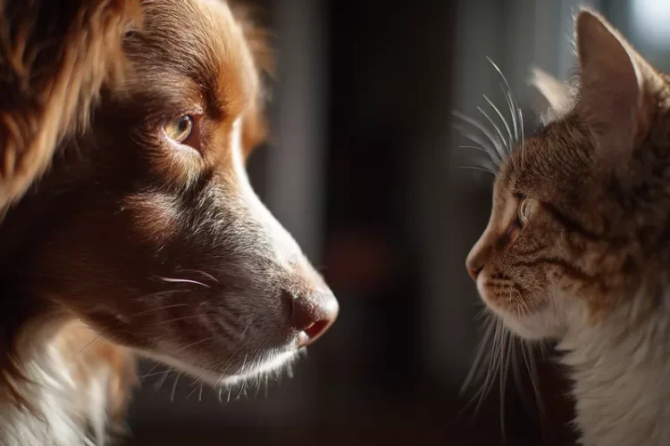 toller i kot razem w mieszkaniu